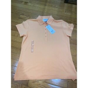 Walter Hagen Women's Clubhouse CLASSIC GOLF POLO Fresh Orange Large‎